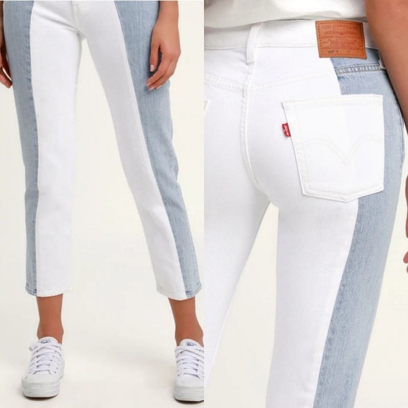 Levi's Denim - NEW Levi's 501 Taper Light Wash Color Block Jeans